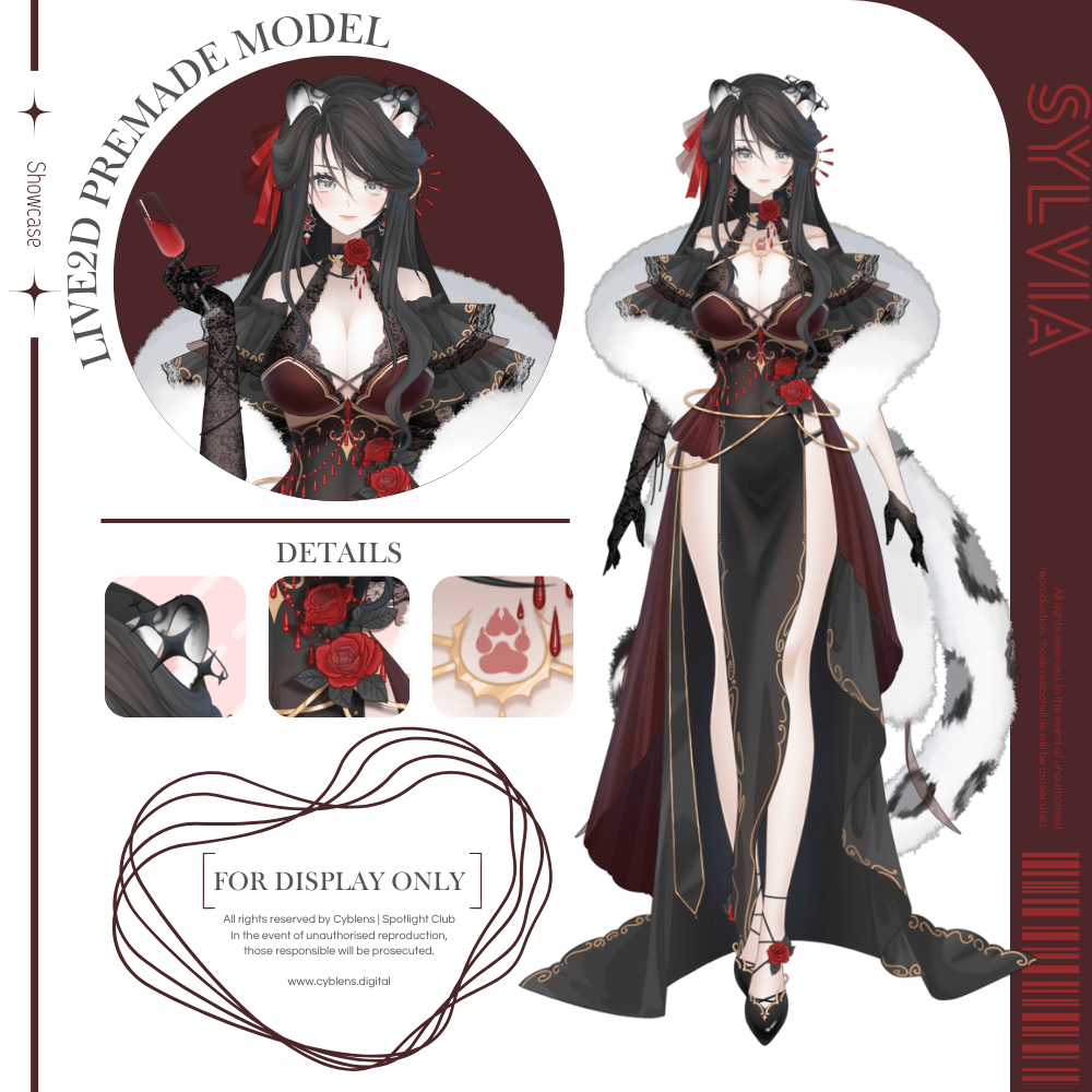 Cyblens | Digital - Live2D Premade VTuber Model Sylvia