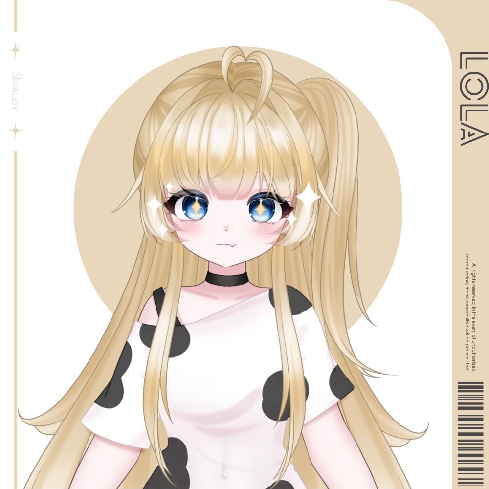 Cyblens | Digital - Live2D Premade VTuber Model Lola
