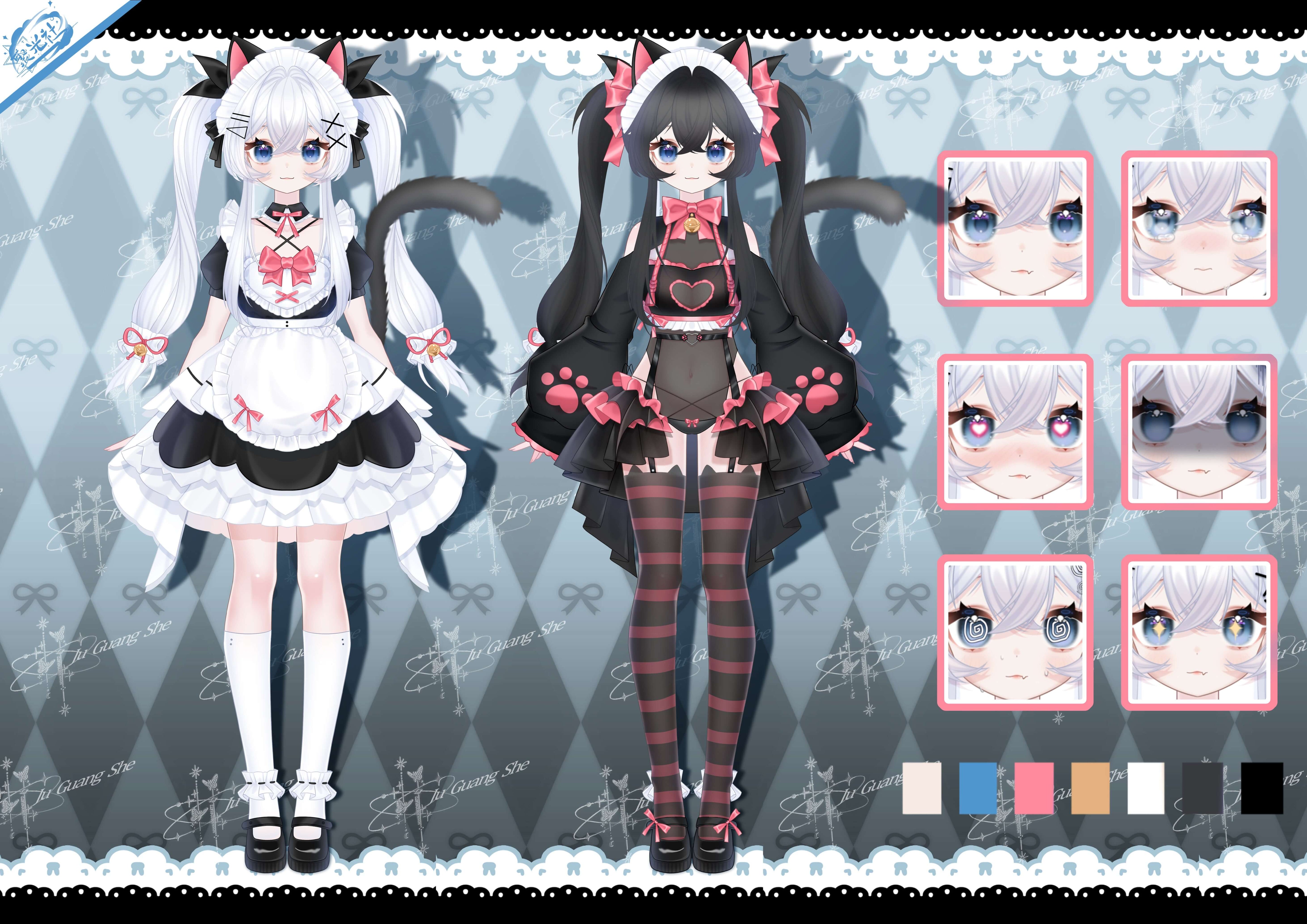 Cyblens | Digital - Live2D Premade VTuber Model Nekomi