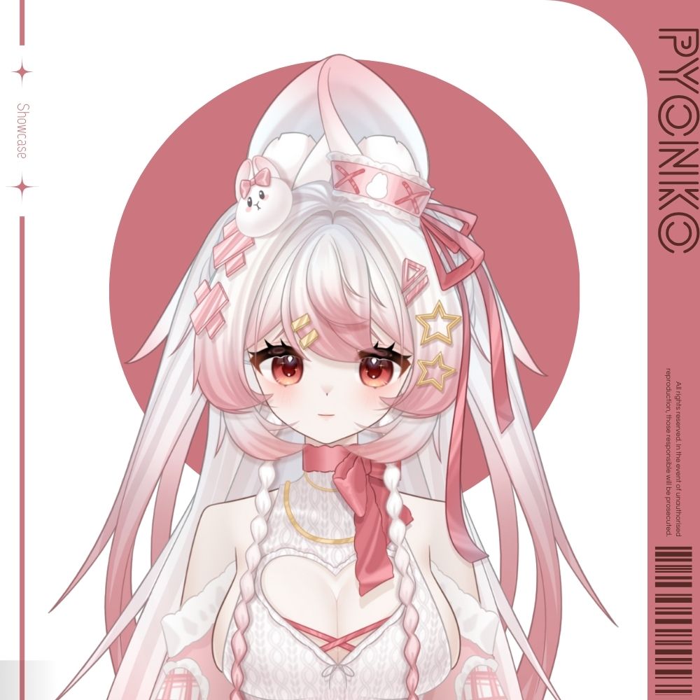 Cyblens | Digital - Live2D Premade VTuber Model Pyonko