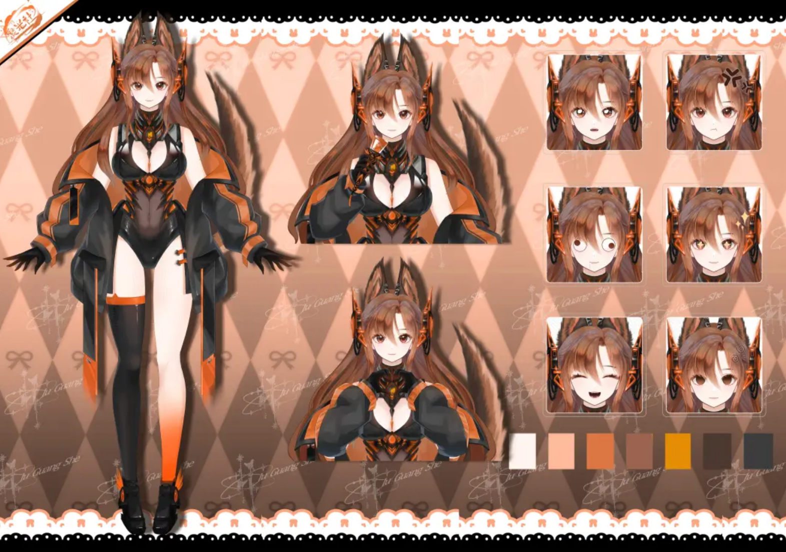 Cyblens | Digital - Live2D Premade VTuber Model Kiyomi