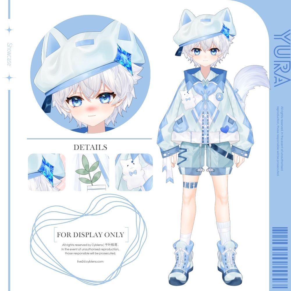 Cyblens | Digital - Live2D Premade VTuber Model Yura Detailed
