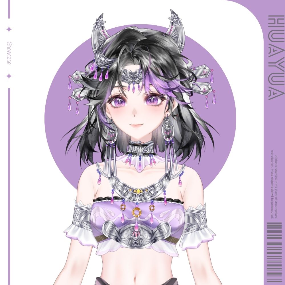 Cyblens | Digital - Live2D Premade VTuber Model Huayua