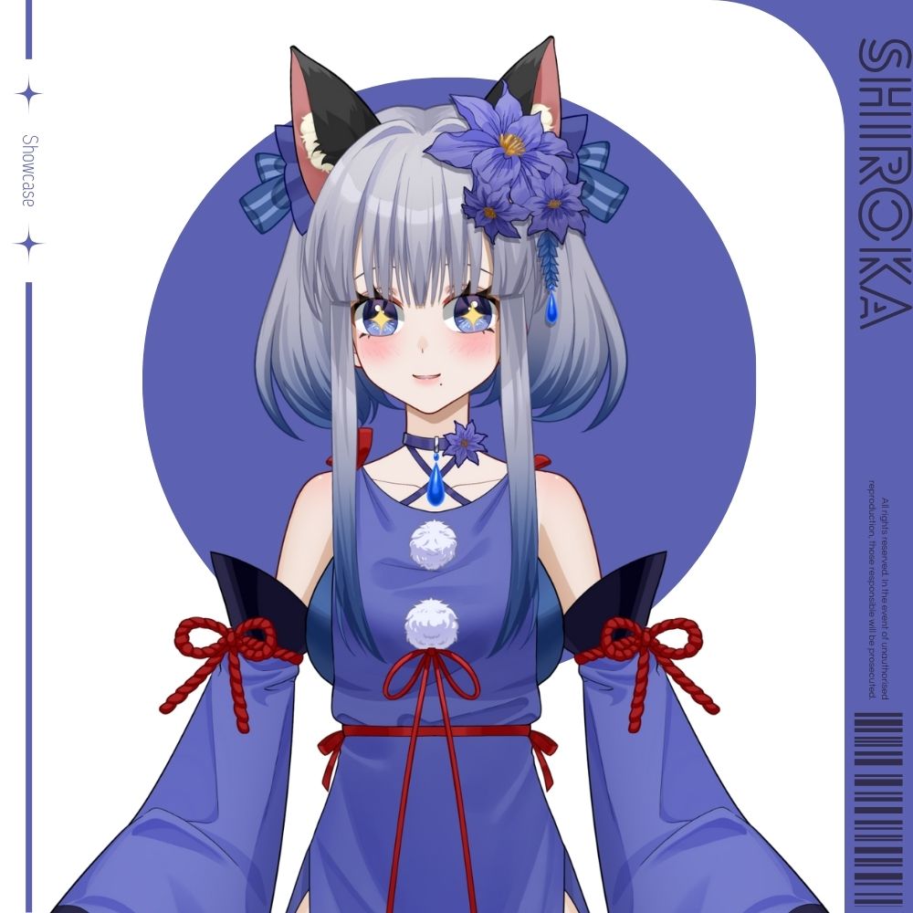 Cyblens | Digital - Live2D Premade VTuber Model Shiroka