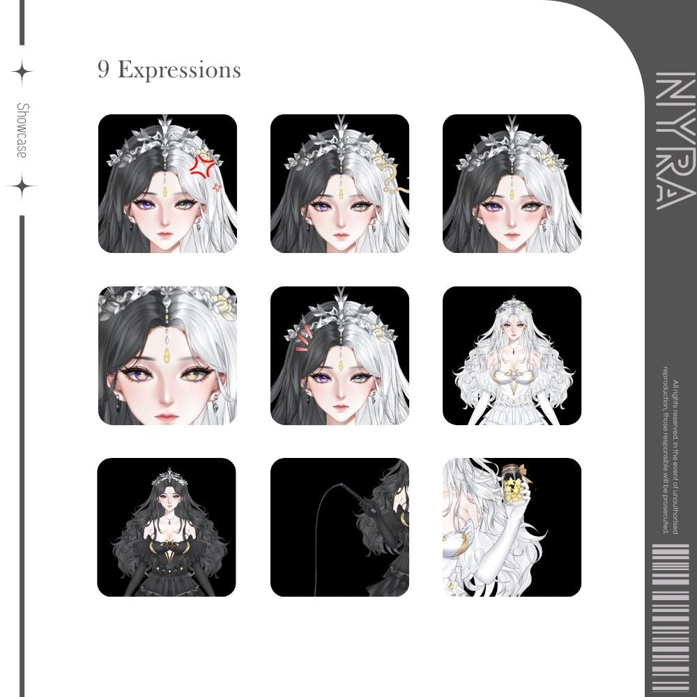 Cyblens | Digital - Live2D Premade VTuber Model Nyra