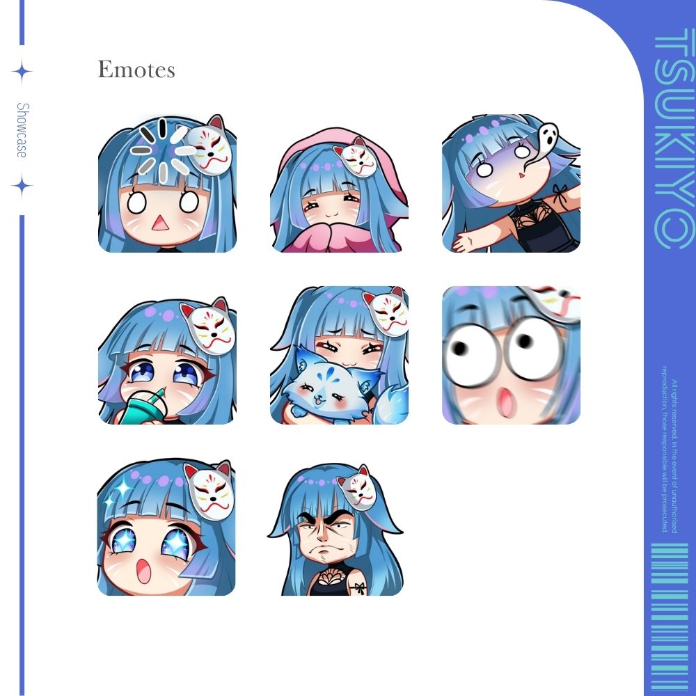 Cyblens | Digital - Live2D Premade VTuber Model Tsukiyo